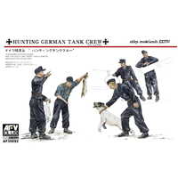 AFV Club AF35092 1/35 Hunting Crew-5 Figures w/ Dog & Rabbits Plastic Model Kit