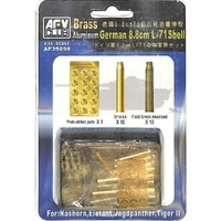 AFV Club 1/35 German 8.8cm L/71 Shell Case (Brass) Plastic Model Kit [AF35098]