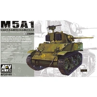 AFV Club 1/35 M5A1 Light Tank (Early Production) Plastic Model Kit [AF35105]
