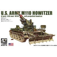 AFV Club 1/35 US Army 8inch 203mm M110 Self Propelled Howitzer Plastic Model Kit [AF35110]