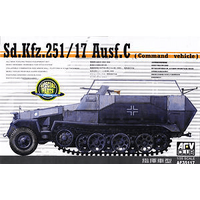 AFV Club 1/35 German Sd.Kfz.25 Ausf.C (Command Vehile) Plastic Model Kit [AF35117]