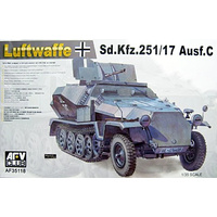 AFV Club 1/35 German Sd.Kfz.25 Ausf.C. (Late Type) Plastic Model Kit AF35118