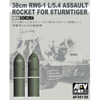 AFV Club 1/35 38cm RW6-1 L/5.4 Assault Rocket For Sturmtiger Plastic Model Kit [AF35139]