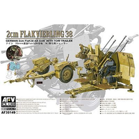 AFV Club 1/35 German 2cm Flakvierling 38 AA Gun Plastic Model Kit [AF35149]