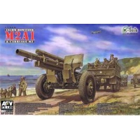 AFV Club 1/35 U.S. WWII 105mm Howitzer M2A1 & Carriage M2 Plastic Model Kit [AF35160]