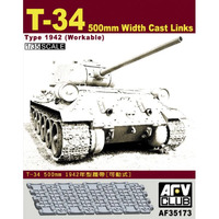 AFV Club AF35173 1/35 T-34 500mm Width Cast Links Type 1942 (Workable) Plastic Model Kit