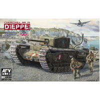 AFV Club 1/35 Churchill Mk.3 (Dieppie) Including Workable Track Plastic Model Kit