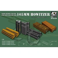 AFV Club 1/35 Ammunition Crates And Containers For 105mm Howitzer (M101/M101A1/M2A1) [AF35184]