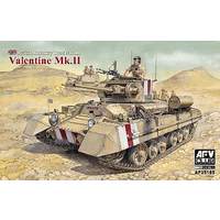 AFV Club 1/35 British Infantry Tank Mk.III Valentine Mk.II Plastic Model Kit [AF35185]