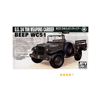 AFV Club 1/35 Wc51 3/4T Weapons Carrier Plastic Model Kit [AF35S15]