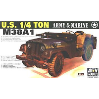AFV Club 1/35 M38A1 T 4X4 Utility Truck Plastic Model Kit [AF35S17]