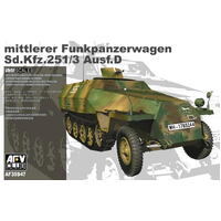 AFV Club 1/35 German Mittlerer Funkpanzerwagen Sd.Kfz.25 Ausf.D Comm Veh Plastic Model Kit [AF35S47]