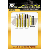 AFV 1/48 8.8CM/156 Ammo Set Brass