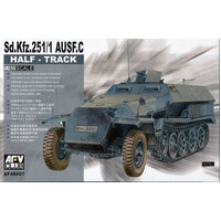 AFV Club 1/48 German Sd.Kfz.25 Ausf.C Half-Track Plastic Model Kit AF48007