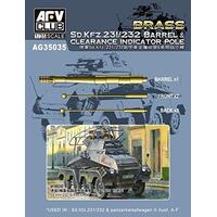 AFV Club AG35035 1/35 Sd.Kfz.23 Barrel & Clearance Indicator Plastic Model Kit