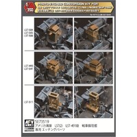 AFV Club 1/350 LST 491 class photo-etched sheets of bridge detail upgrade set AG35053