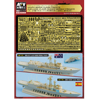 AFV Club 1/700 Photo-Etched Detail-up Set for Adelaide-Class Guided Missile Frigate & Santa Maria Class Frigate