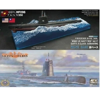 AFV Club HF096 1/350 WW II Guppy II Class Submarine Wave Base for SE73513 Plastic Model Kit