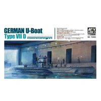 AFV Club 1/350 German U-Boat Type VII D Minenleger Plastic Model Kit [SE73505]