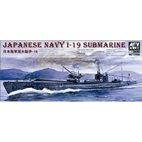 AFV Club 1/350 Japanese Navy I-19 Submarine Plastic Model Kit [SE73506]