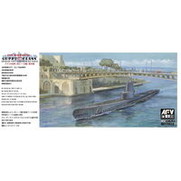 AFV Club 1/350 USN Guppy LB Class Submarine (SS Leonardo Da Vinci) Plastic Model Kit SE73512