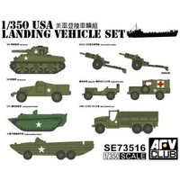 AFV Club 1/350 US WWII Landing Vehicle Set Plastic Model Kit [SE73516]