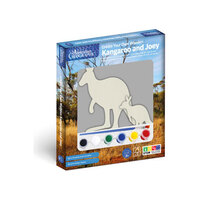 Australian Geographic - CYO Wooden Kangaroo and Joey