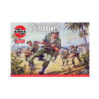 Airfix 1/76 WWII US Marines Plastic Model Kit 