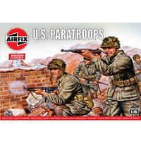 Airfix 1/76 WWII US Paratroops Plastic Model Kit 
