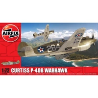 Airfix 1/72 Curtiss P-40B Warhawk Plastic Model Kit 