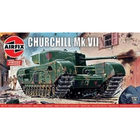 Airfix 1/76 Churchill Mk. VII Tank Plastic Model Kit 