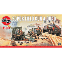 Airfix 1/76 25pdr Field Gun Plastic Model Kit 01305V