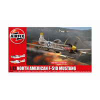 Airfix 1/72 North American F-51D Mustang Plastic Model Kit 