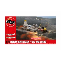 Airfix 1/72 North American F-51D Mustang Plastic Model Kit 