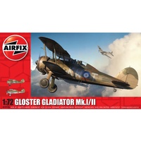 Airfix 1/72 Gloster Gladiator Mk.I/Mk.II Plastic Model Kit 