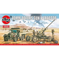 Airfix 1/76 40mm Bofors Gun & Tractor Plastic Model Kit 02314V