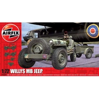 Airfix 1/72 Willys Jeep Trailer & 6PDR Gun Gift Set Plastic Model