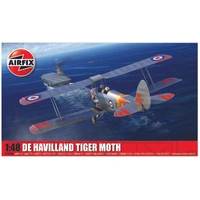 Airfix 1/48 De Havilland Tiger Moth Plastic Model Kit