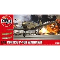 Airfix 1/48 Curtiss P-40B Warhawk Plastic Model Kit 