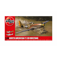 Airfix 1/48 North American P-51D Mustang Plastic Model Kit 05131A