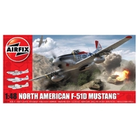 Airfix 1/48 North American F51D Mustang Plastic Model Kit 05136