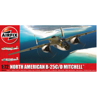 Airfix 1/72 North American B-25C/D Mitchell Plastic Model Kit 06015