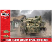 Airfix 1/35 Tiger-1 'Early Version' - Operation Citadel Plastic Model Kit 1354