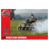 Airfix 1/35 M4A3(76)W "Battle Of the Bulge" Plastic Model Kit 1365