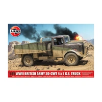 Airfix 1/35 WWII British Army 30-cwt 4x2 GS Truck Plastic Model Kit