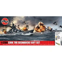 Airfix 1/1200 Sink The Bismarck! Plastic Model Gift Set