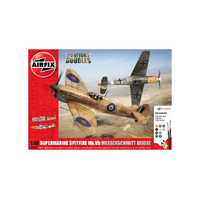 Airfix 1/48 Gift Set Supermarine Spitfire Mk.Vb Messerschmitt Plastic Model Kit 50160