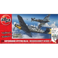 Airfix 1/72 Supermarine Spitfire Mk.Vc vs Bf109F-4 Dogfight Double Plastic Model Kit