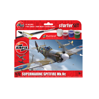 Airfix 1/72 Small Beginners Set Supermarine Spitfire Mk.Vc Plastic Model Kit 55001