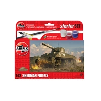 Airfix 1/72 Small Beginners Set Sherman Firefly Plastic Model KIt 55003